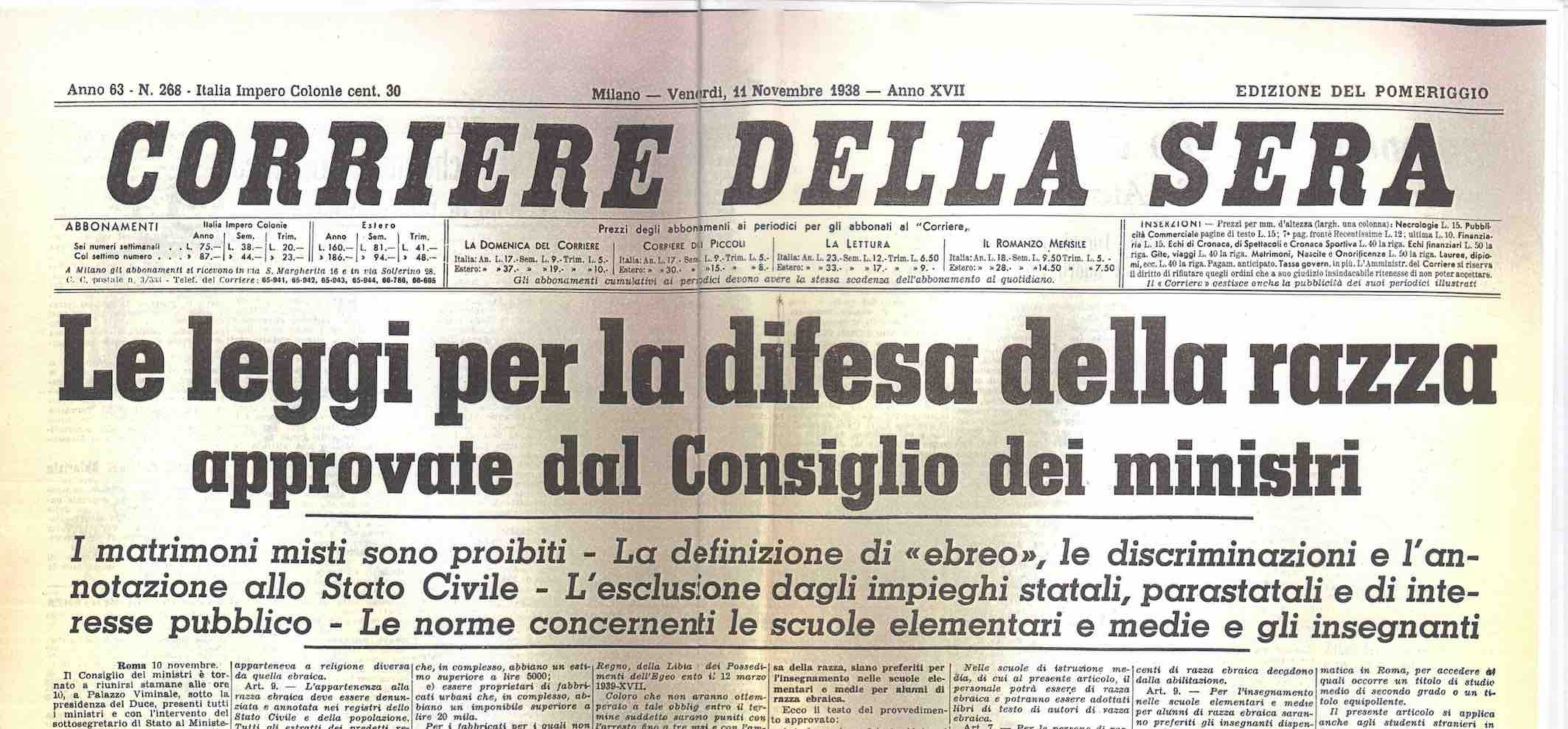 corriere della sera_1938_giornale fascista