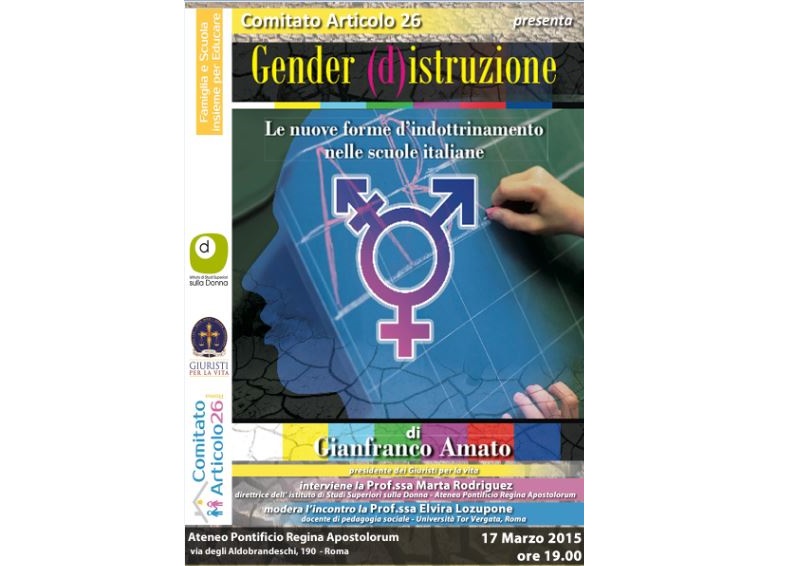 Gender (d)istruzione alla Regina Apostolorum (Roma) 1