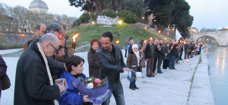 Militia Christi in ricordo dei bambini abortiti nel Tevere 1